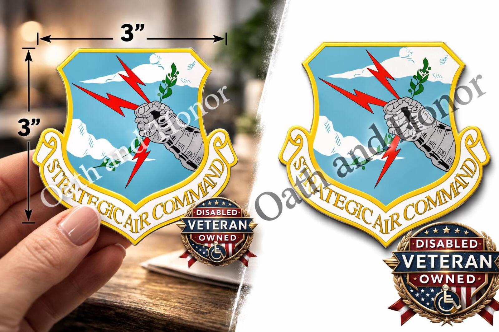 Strategic Air Command Tribute Decal – Outside Glass – 3 in – product image