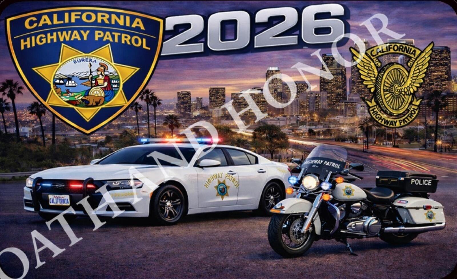 CHiPs California Highway Patrol Magnet – 2026 – 3 x 2 in – product image