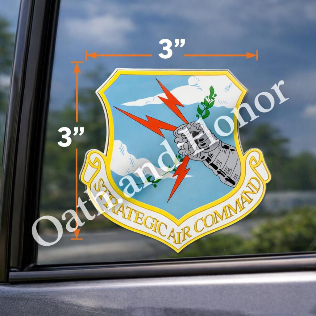 Strategic Air Command Tribute Decal – Outside Glass – 3 in – view 2