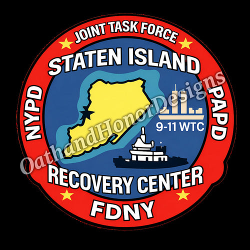 9/11 Joint Task Force Recovery Center Decal – Inside Glass – product image
