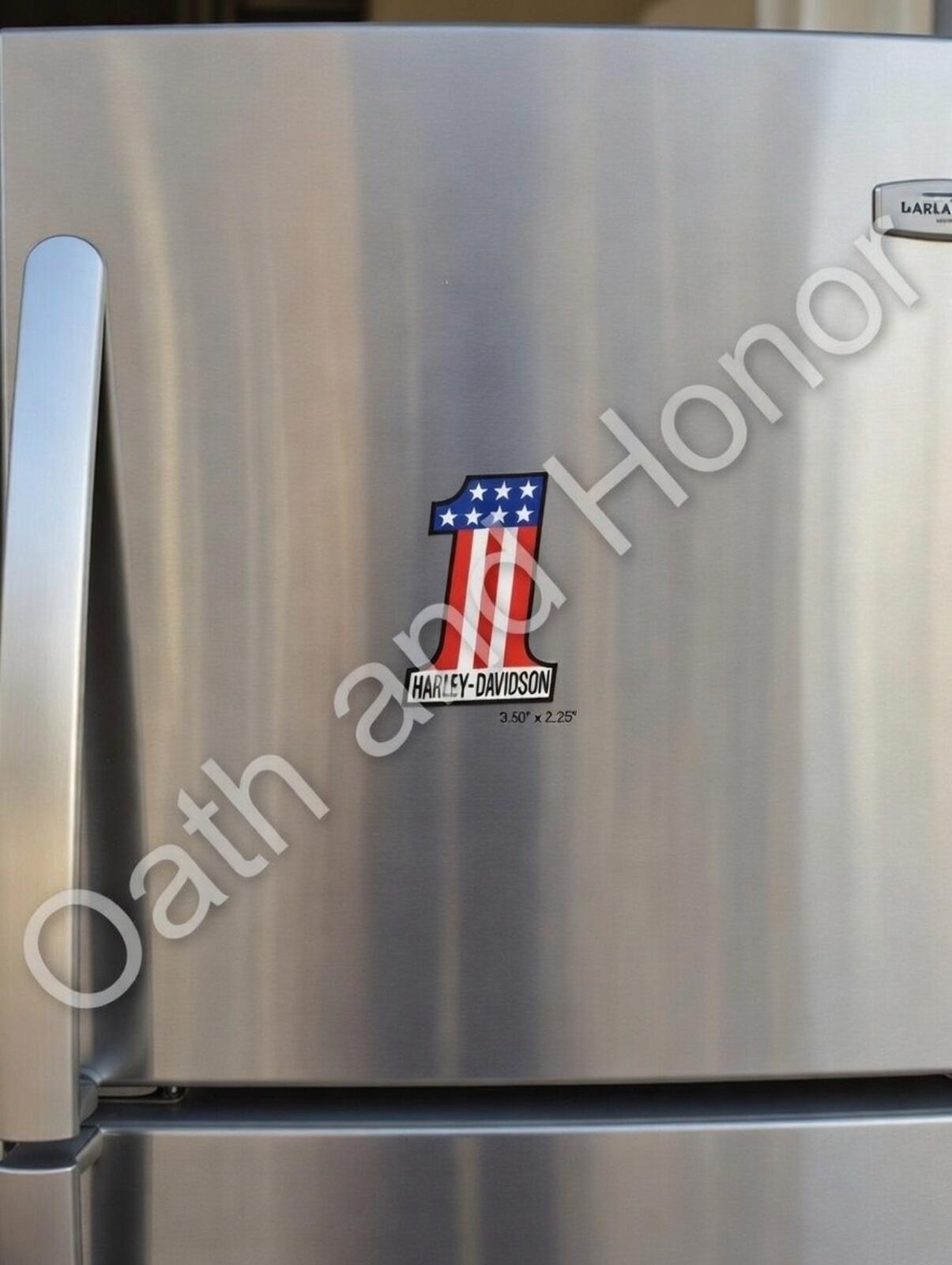 Harley-Davidson No. 1 American Flag Magnet – 3.5 x 2.25 in – view 3