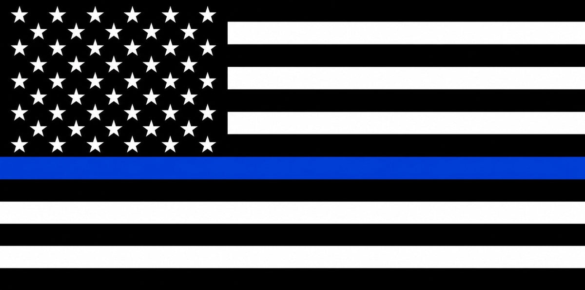Glock 42 .380 Thin Blue Line Magazine Shoe Decals – 6 Pack