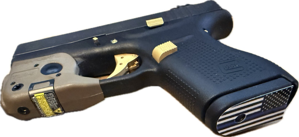 Glock 42 .380 Thin Blue Line Magazine Shoe Decals – 6 Pack